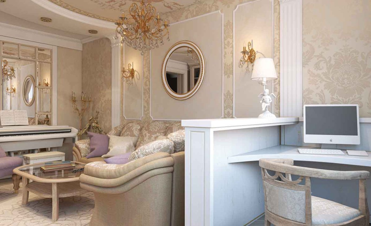Гостиная в стиле Будуар