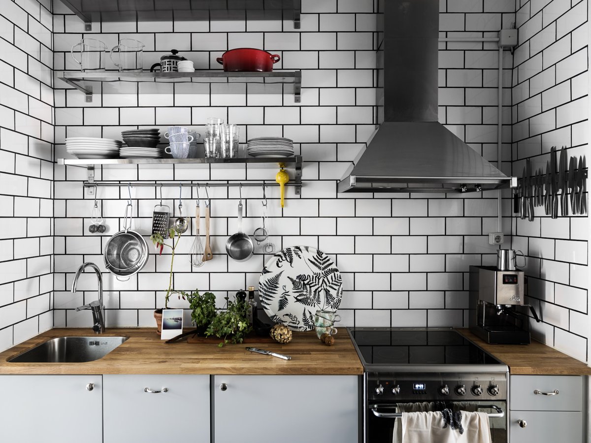 Плитка для фартука кирпичики