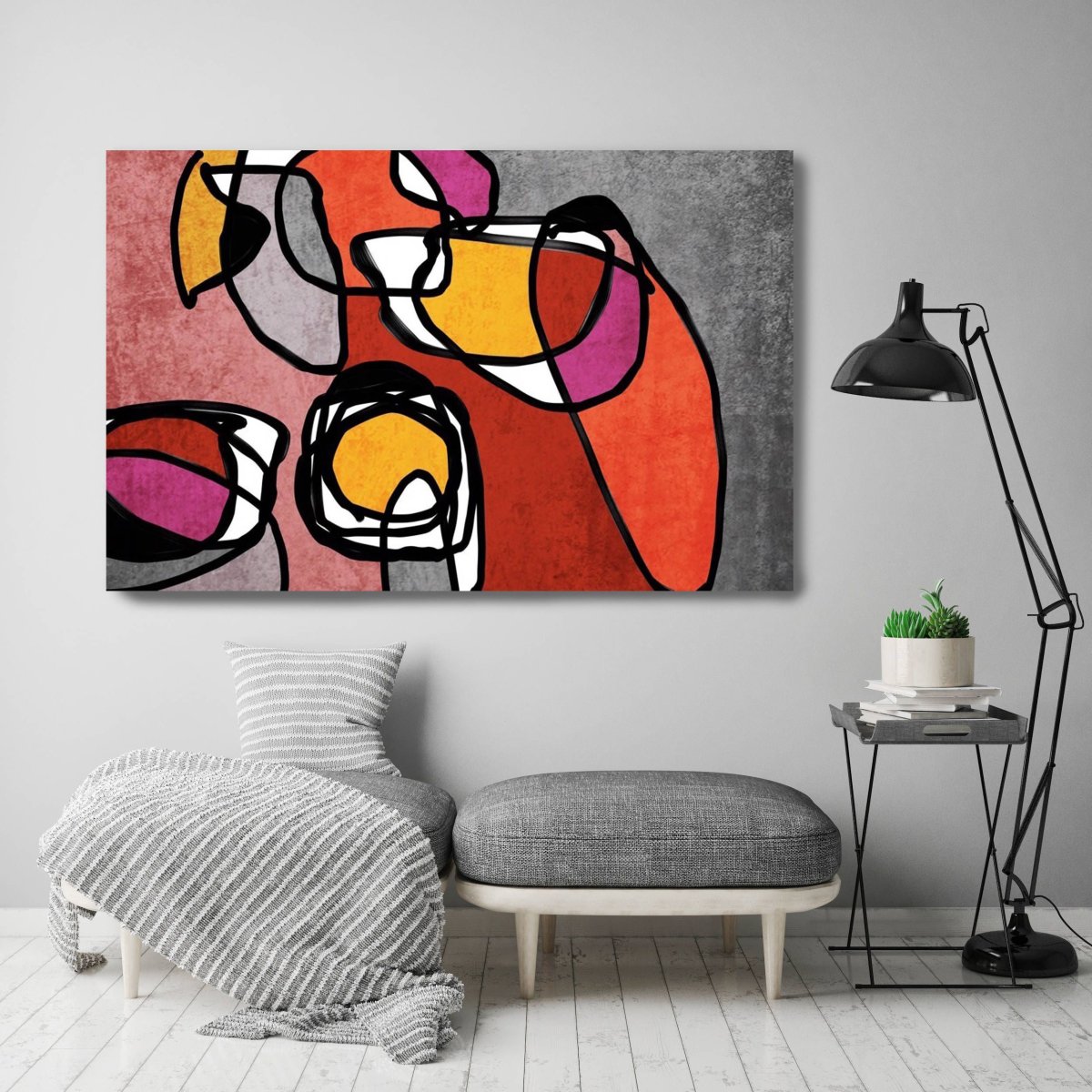 Интерьерная живопись рыбки