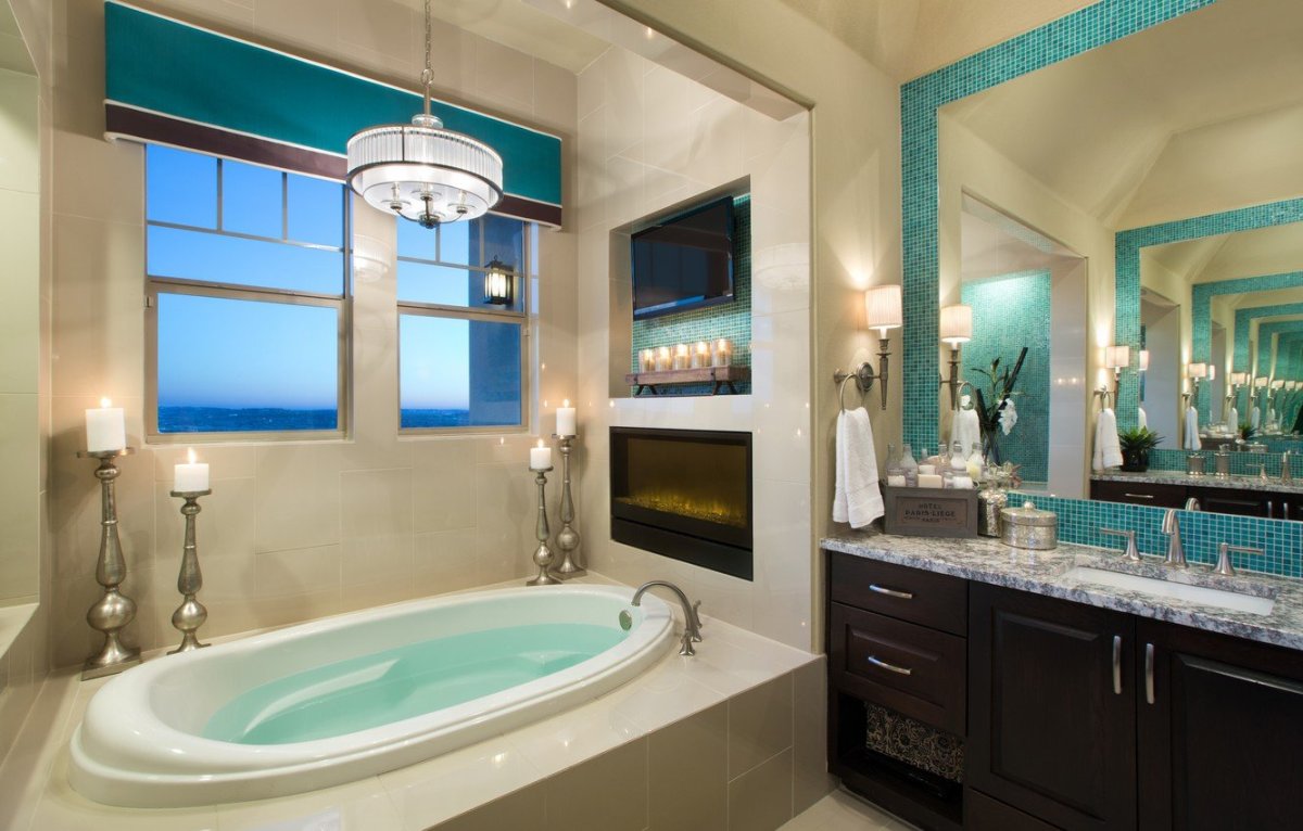 Необычный интерьер ванной