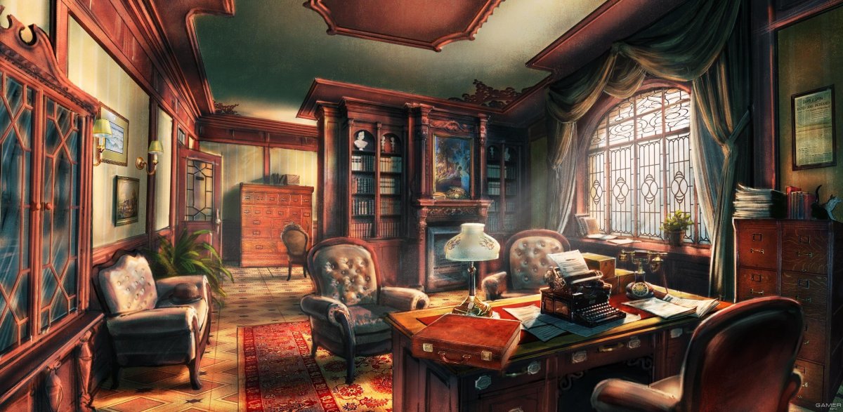 Интерьер кабинета эпохи Шерлока Холмса