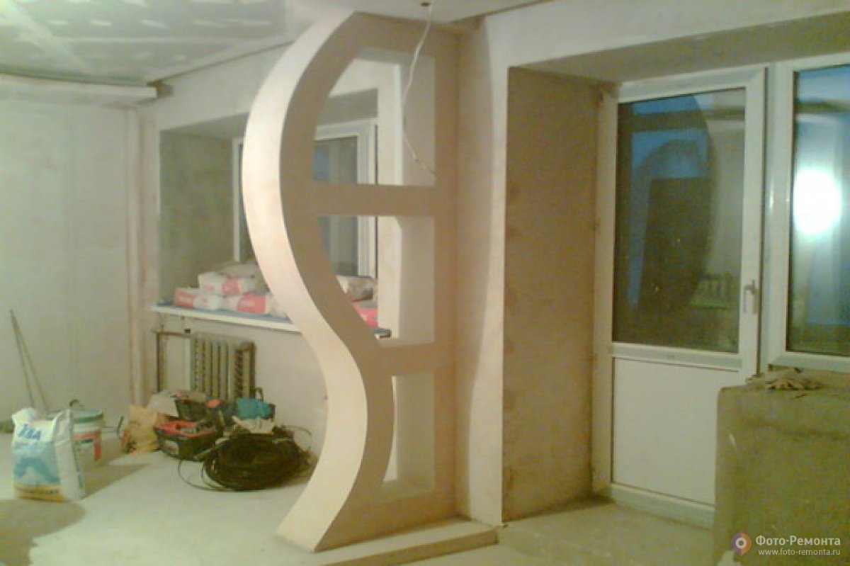 Мини кухня перегородка