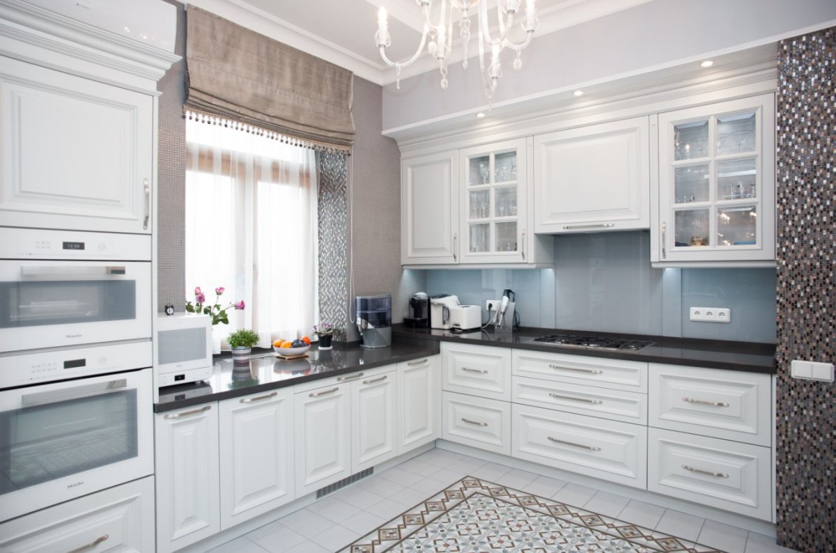 Кухня Неоклассика современная классика белая 2020.2021
