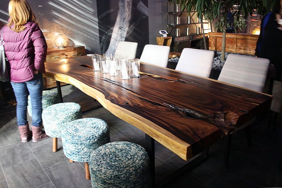 Стол журнальный Slab Wood