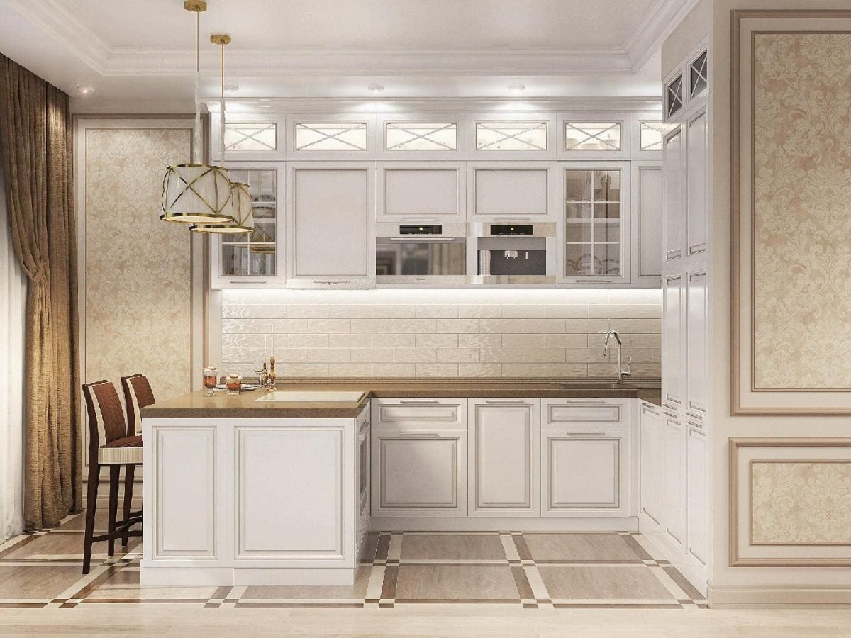 Кухня Неоклассика 10 кв м