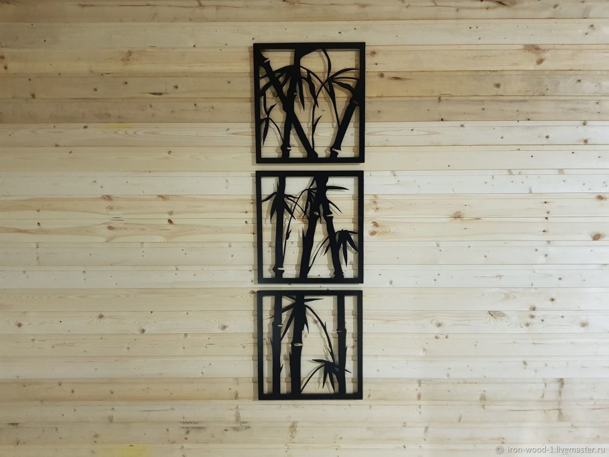 Панно из бамбука на стену