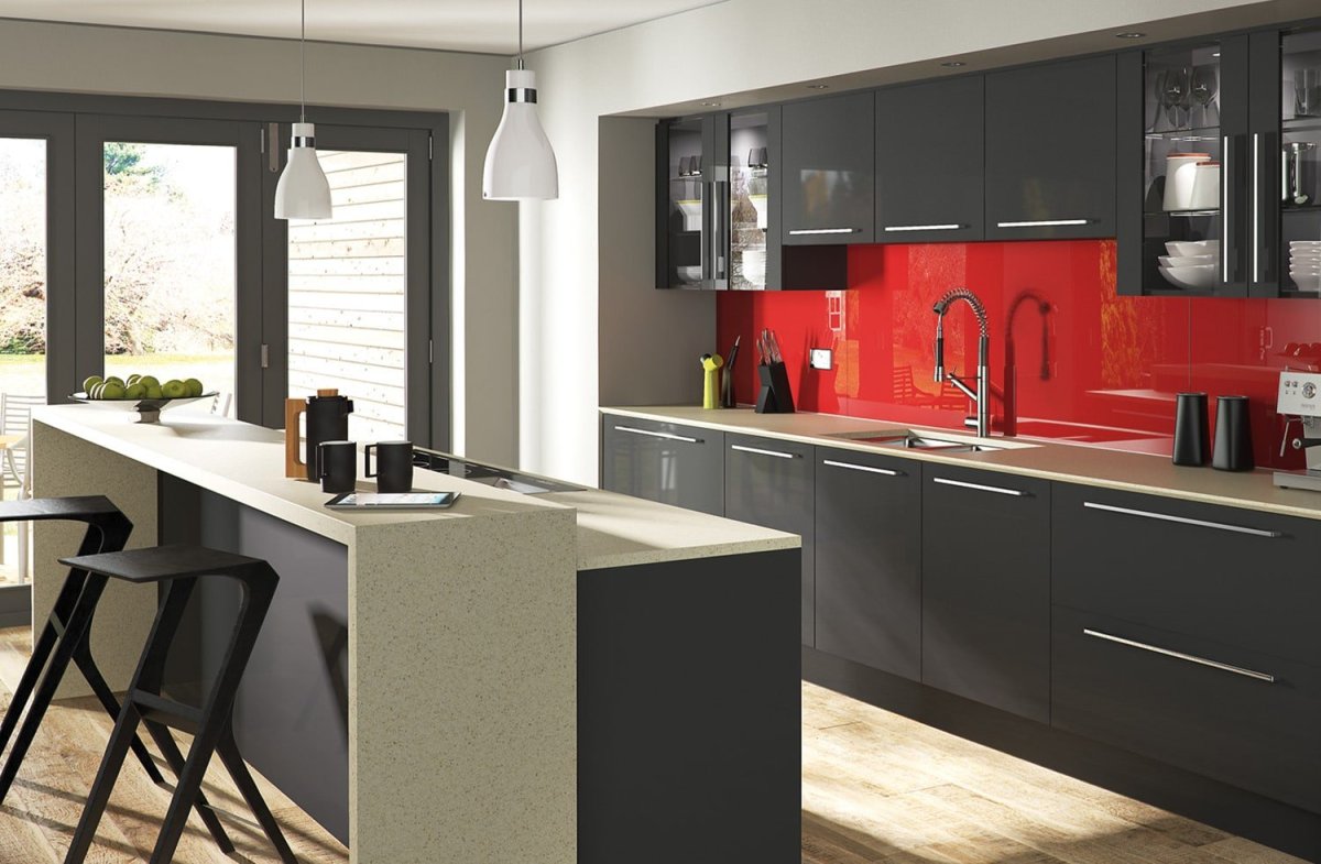 Кухня графитового цвета