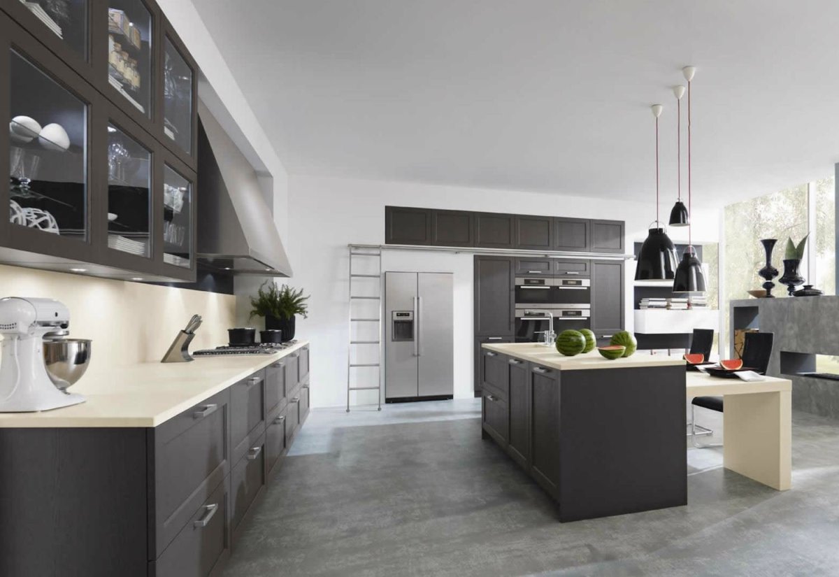 Серая кухня в интерьере