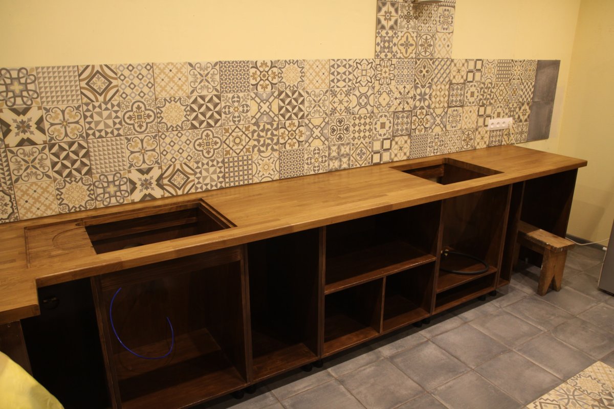 Кухонный гарнитур из фанеры