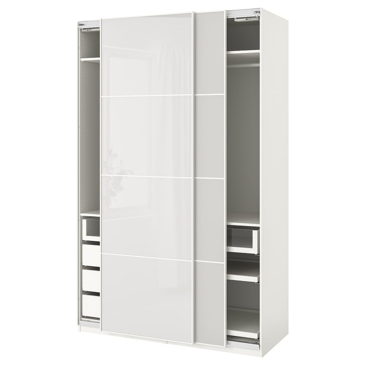 Pax ПАКС гардероб, белый/БЕРГСБУ белый100x60x236 см