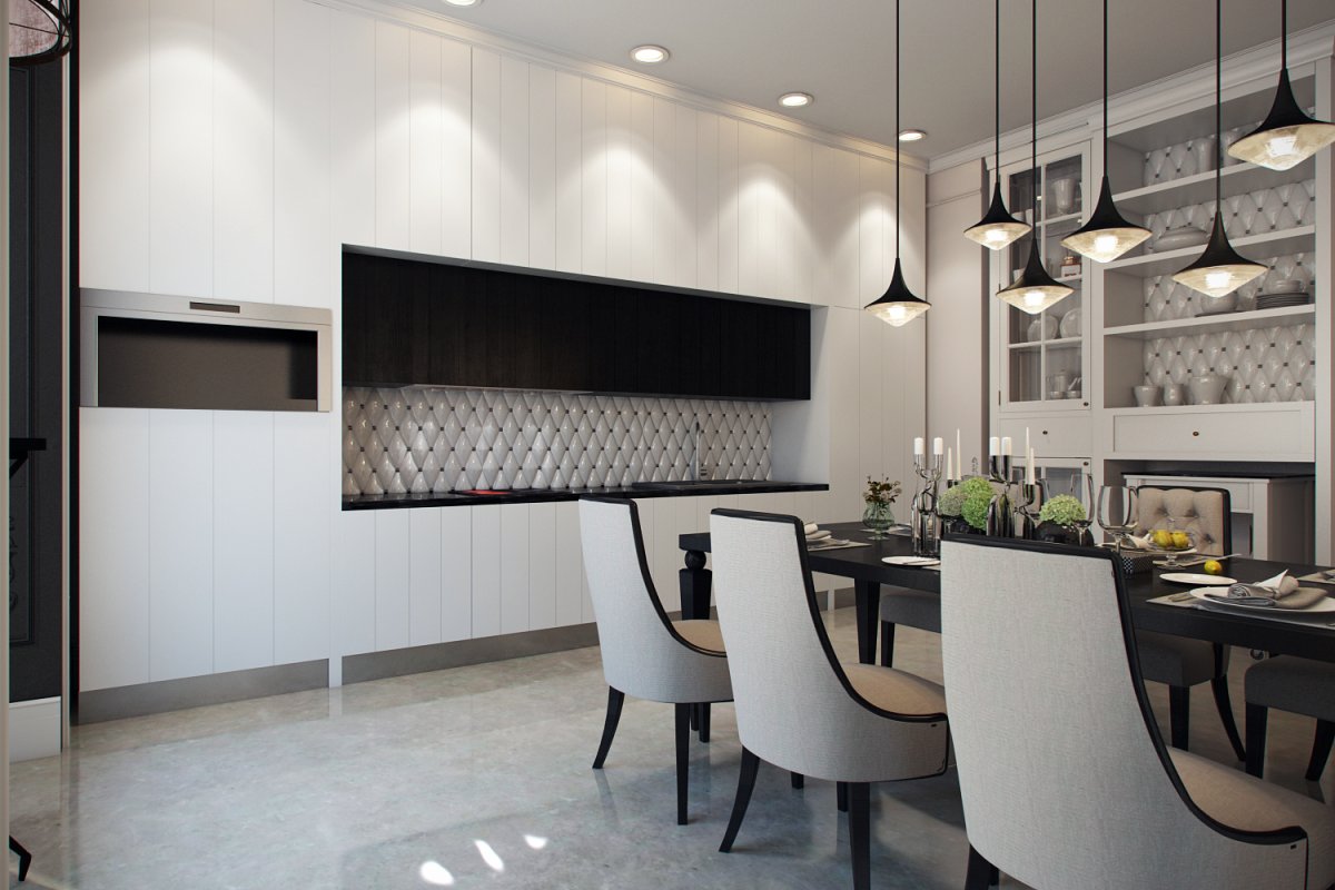 Современная маленькая кухня