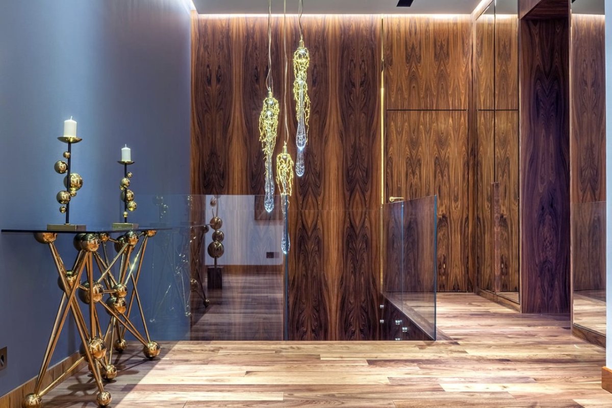 Массивная доска в интерьере