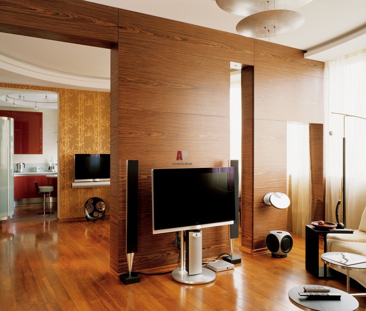 Шпон в интерьере квартиры