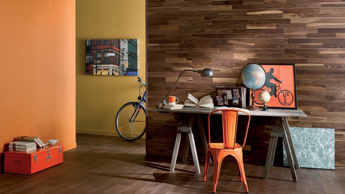 Обои к деревянным полам