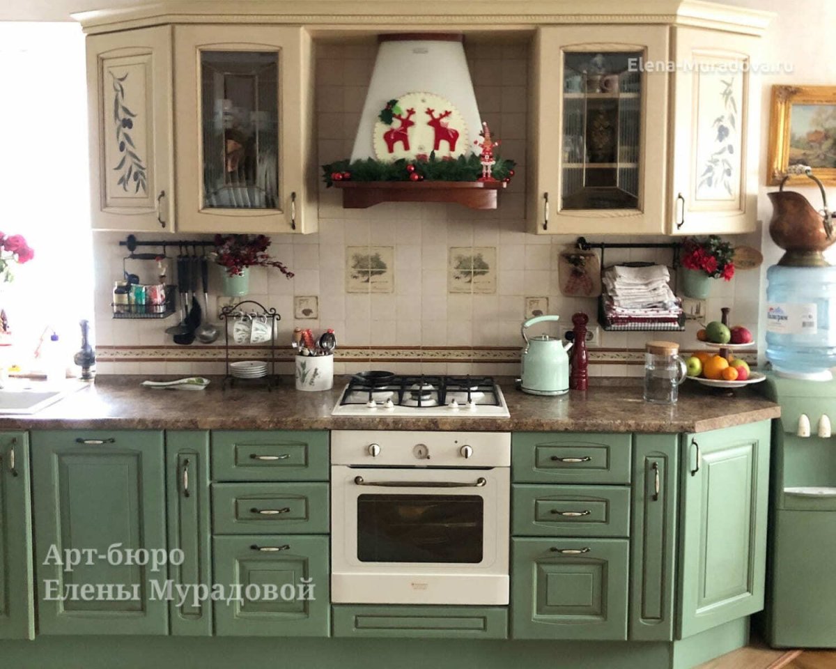 Перекраска кухонных фасадов из МДФ