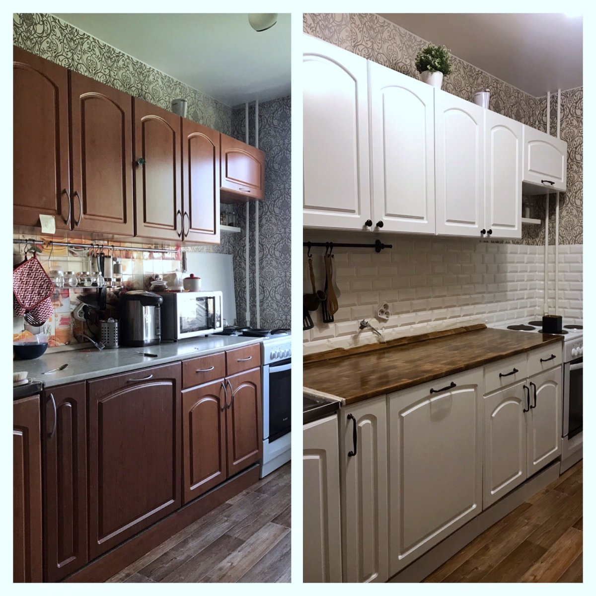 Крашенные кухонные фасады