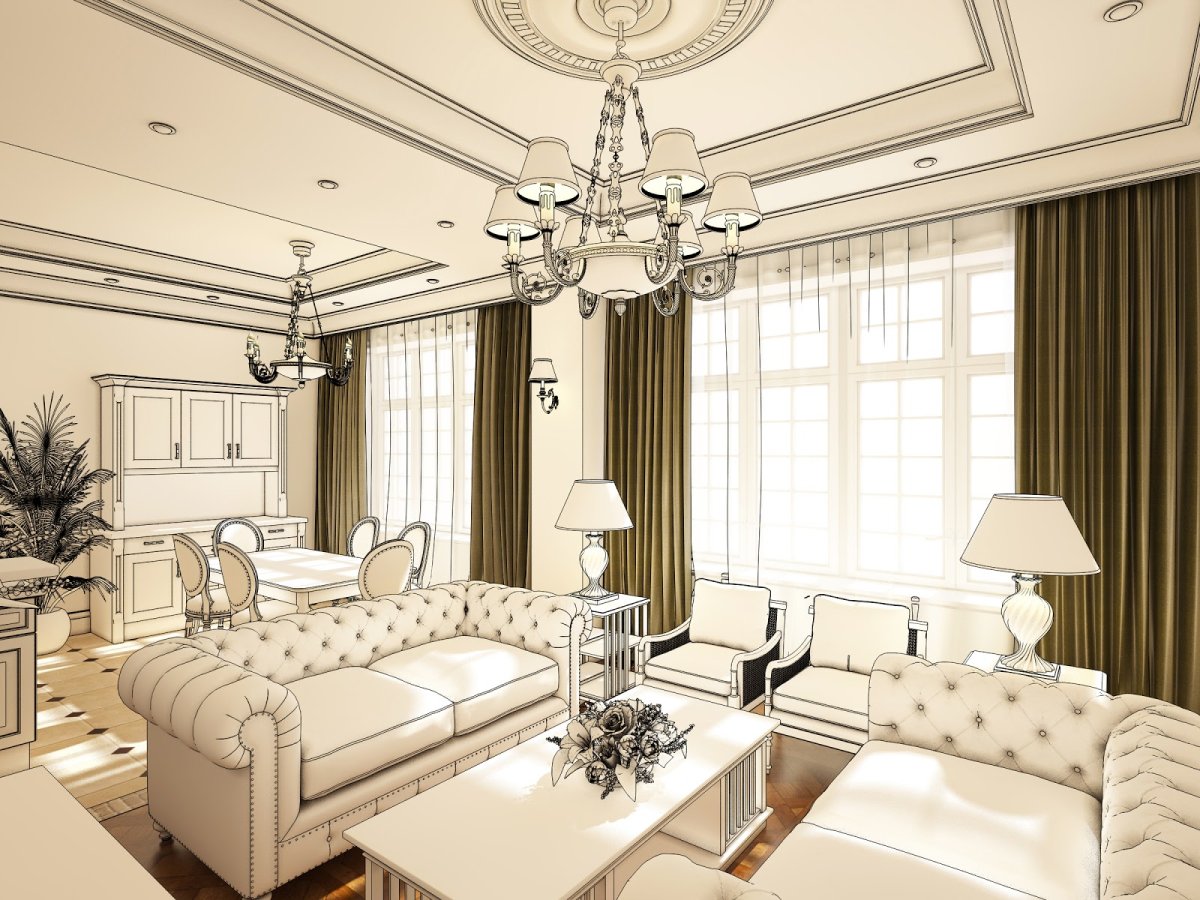 Ар-деко Lepnina 3d