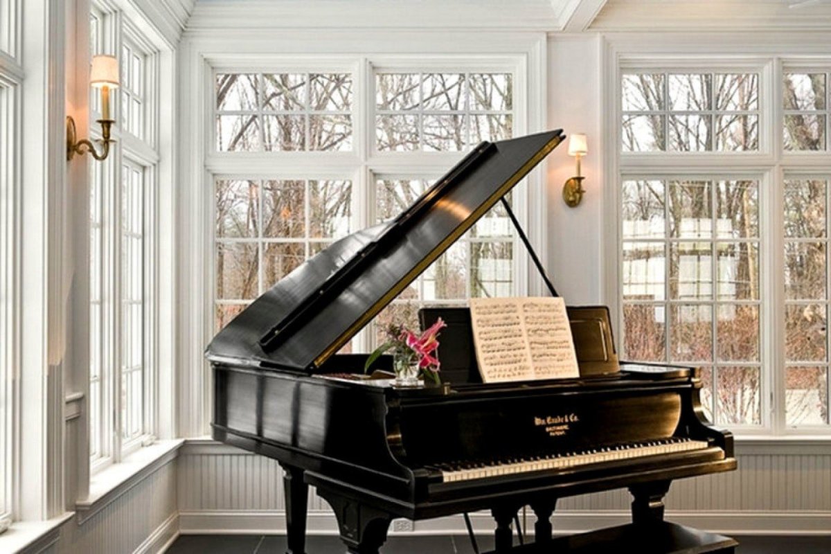 Пианино в интерьере