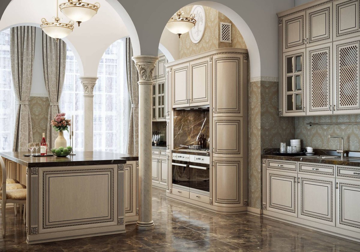 Кухня Венеция с патиной