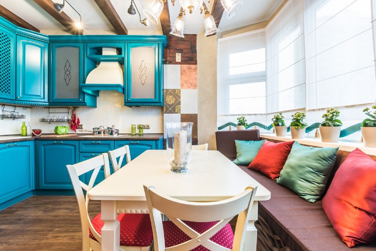 Венецианский стиль в интерьере кухни