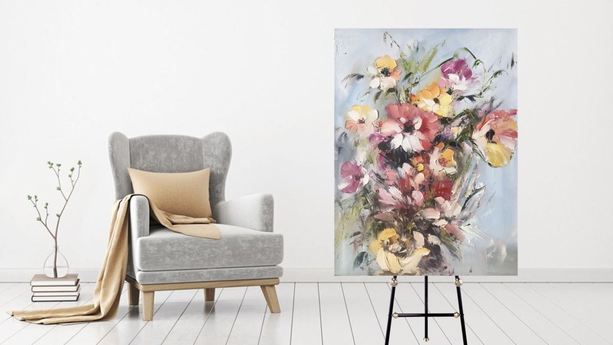 Панно маслом на холсте