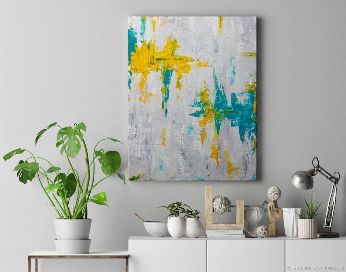 Маки мастихином с поталью