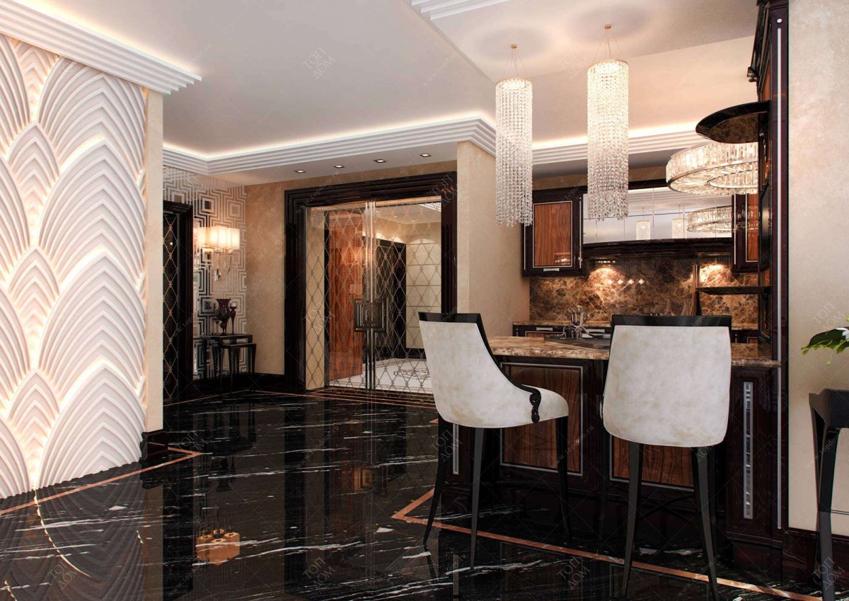 Мраморная ванная комната