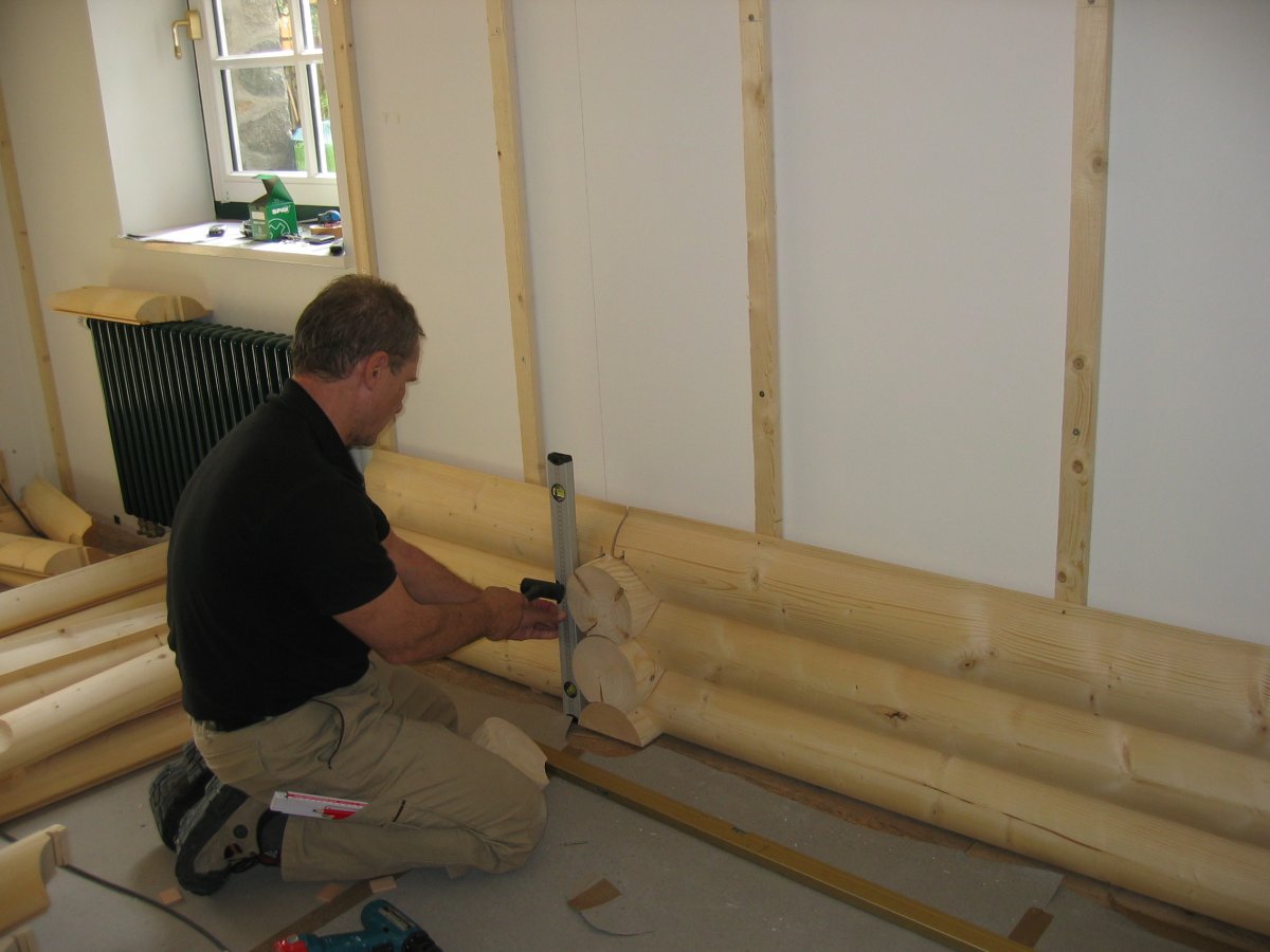 Имитация бруса внутри Тиккурила