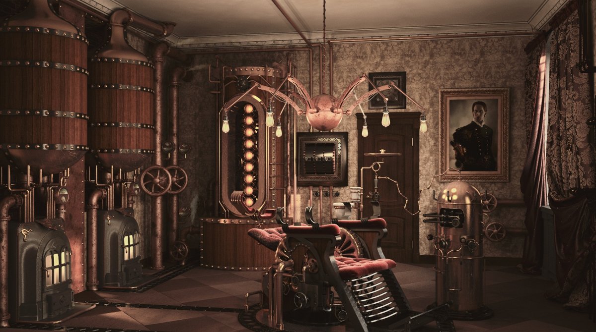 Стиль Steampunk в интерьере