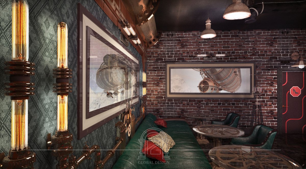 Интерьер в стиле Жюль верна