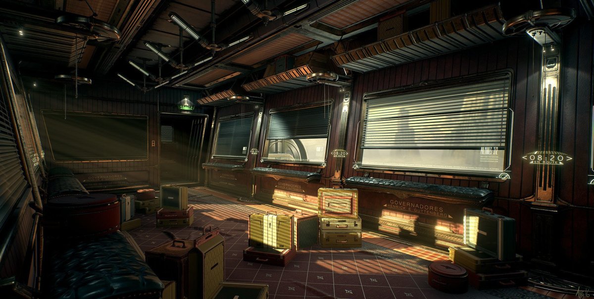 Стимпанк комната арт