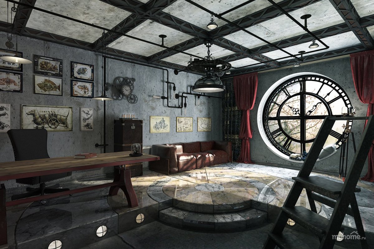 Стиль Steampunk в интерьере