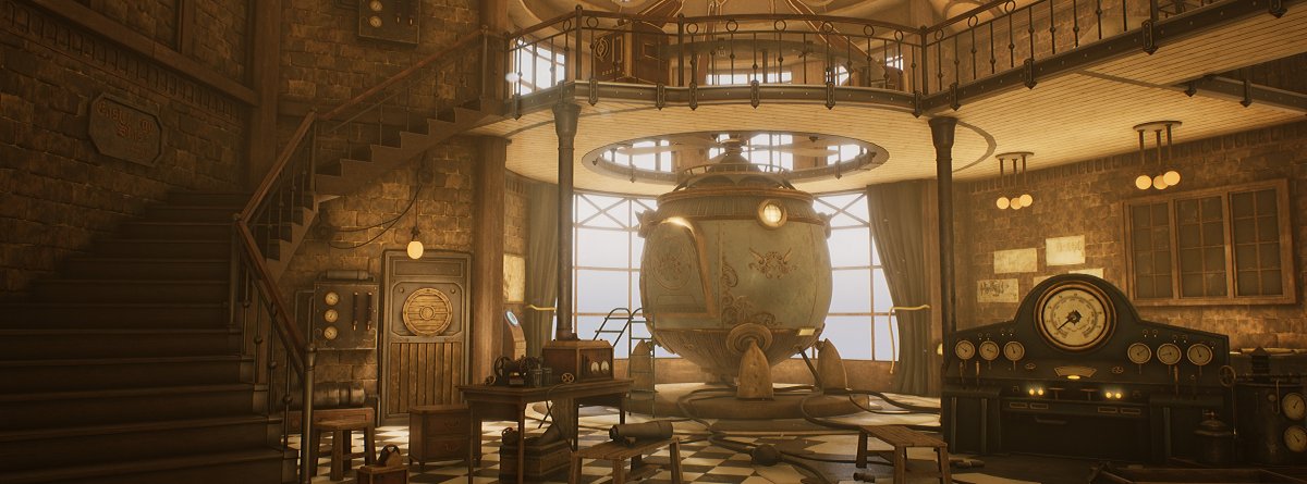 Мастерская изобретателя дизельпанк