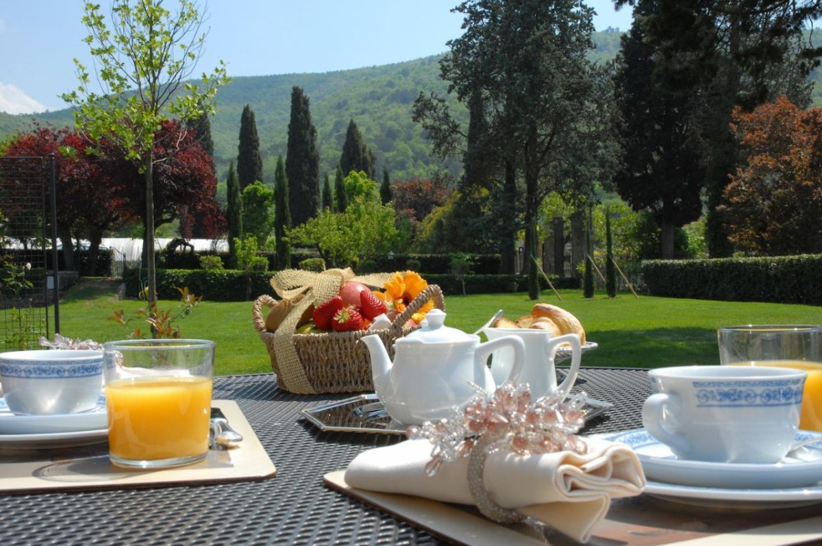Завтрак вилла в Тоскане