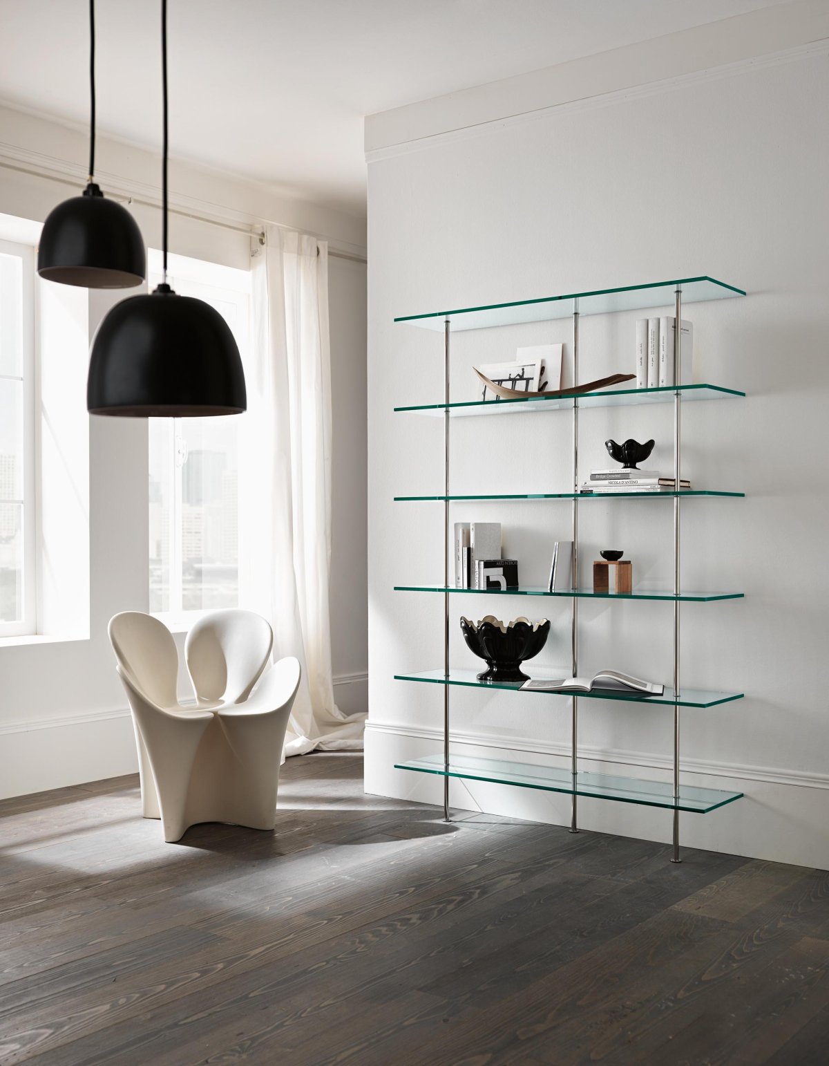 Красивые стеклянные полочки