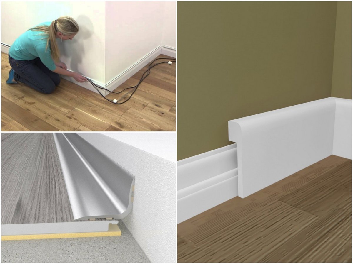 Пластиковый плинтус в квартире