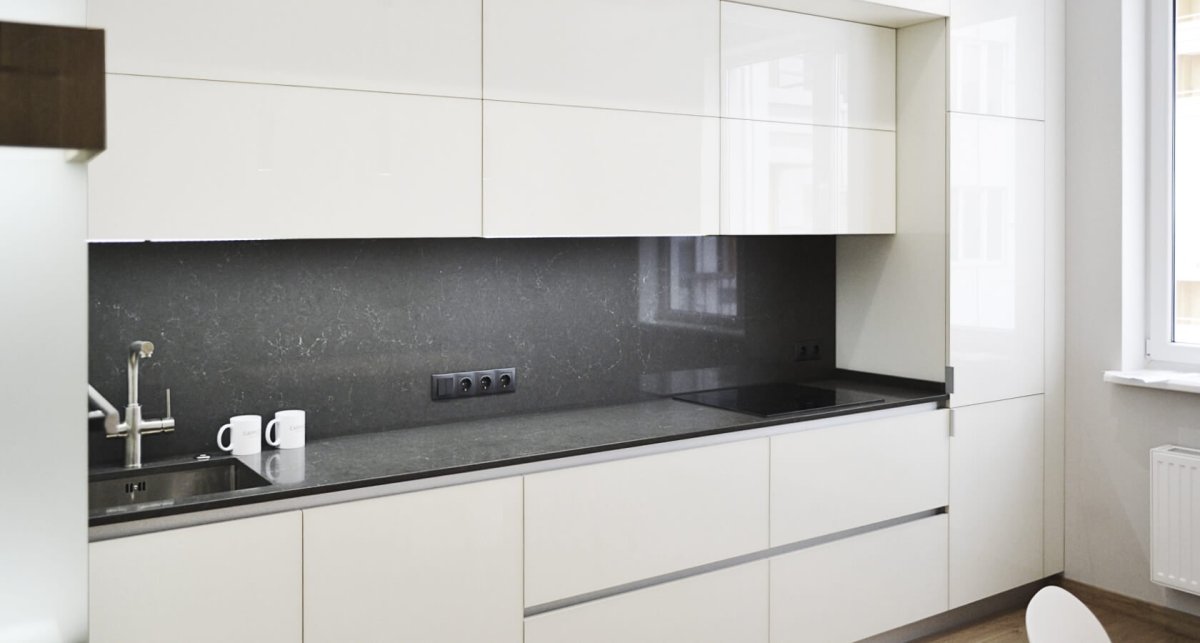 Кухня Алвик с интегрированными ручками