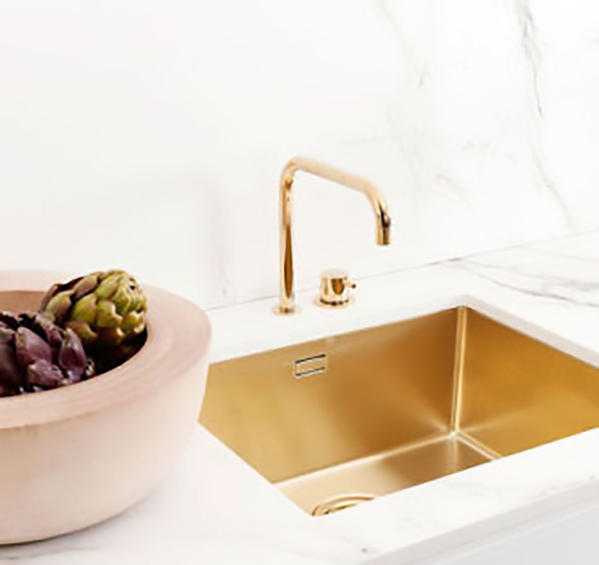 Врезная кухонная мойка restart lvr020 32х32см медь