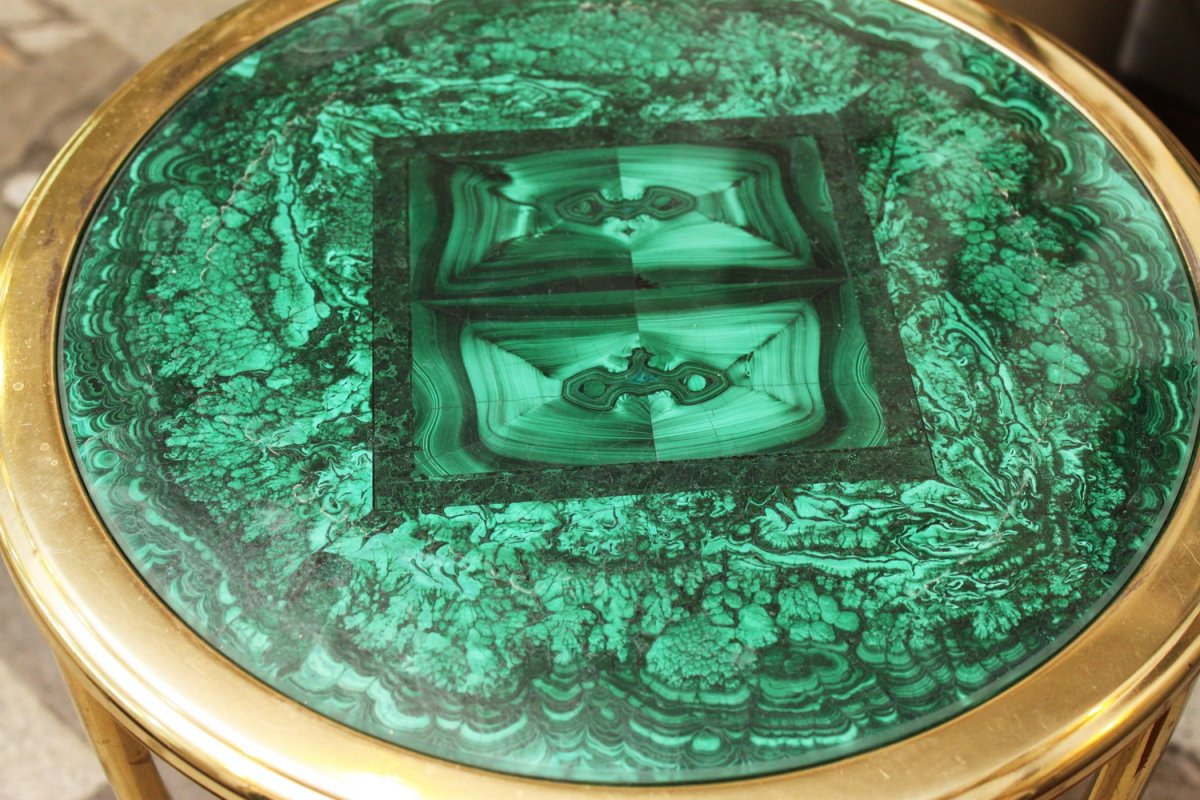 Малахитовая столешница Эрмитаж