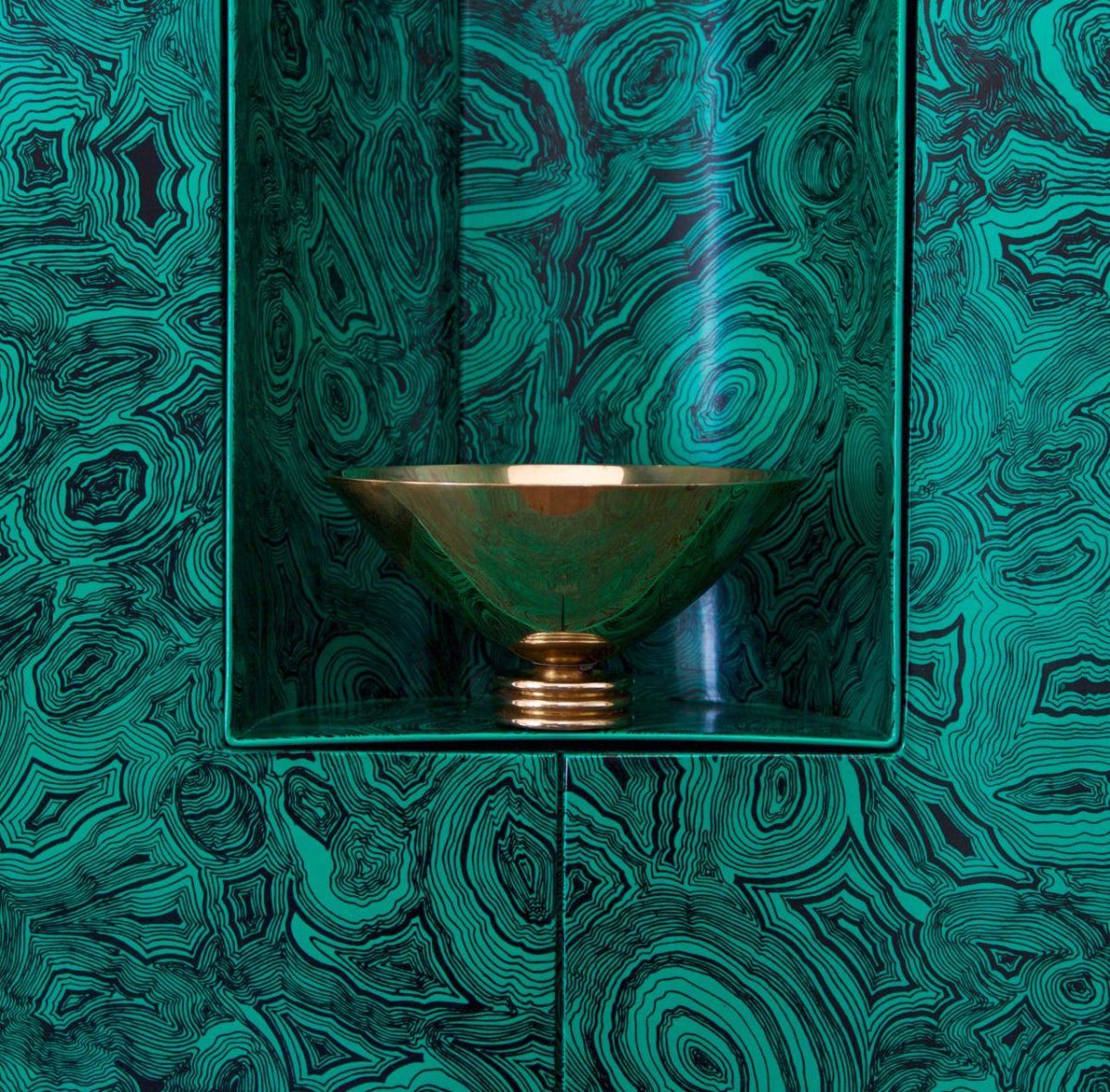 Панно малахит