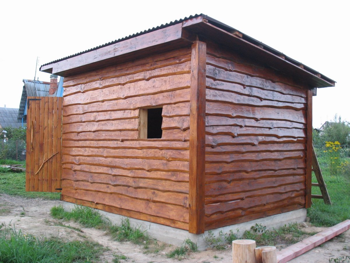 Фасад деревянного дома