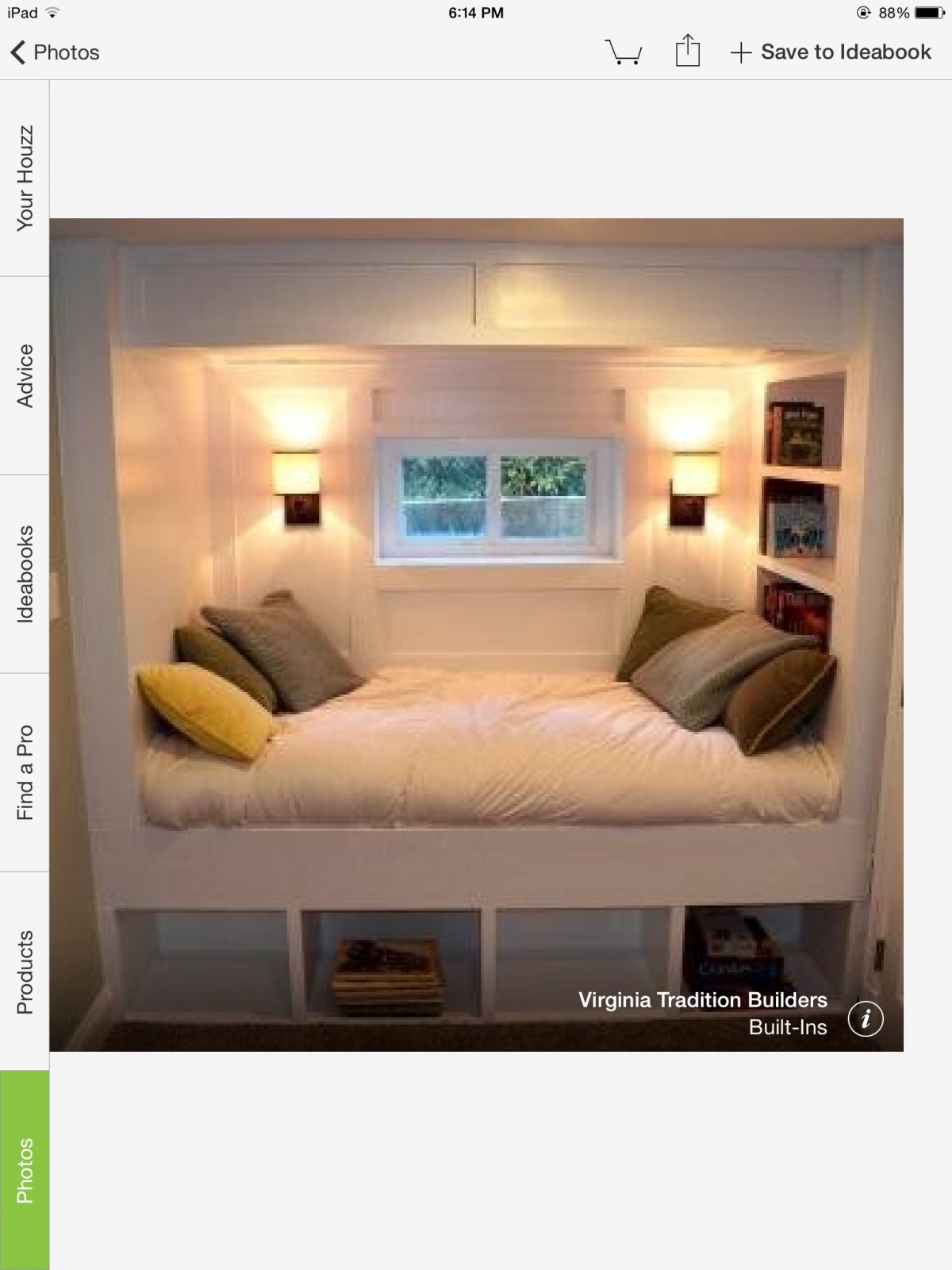 Кровать встроенная в нишу