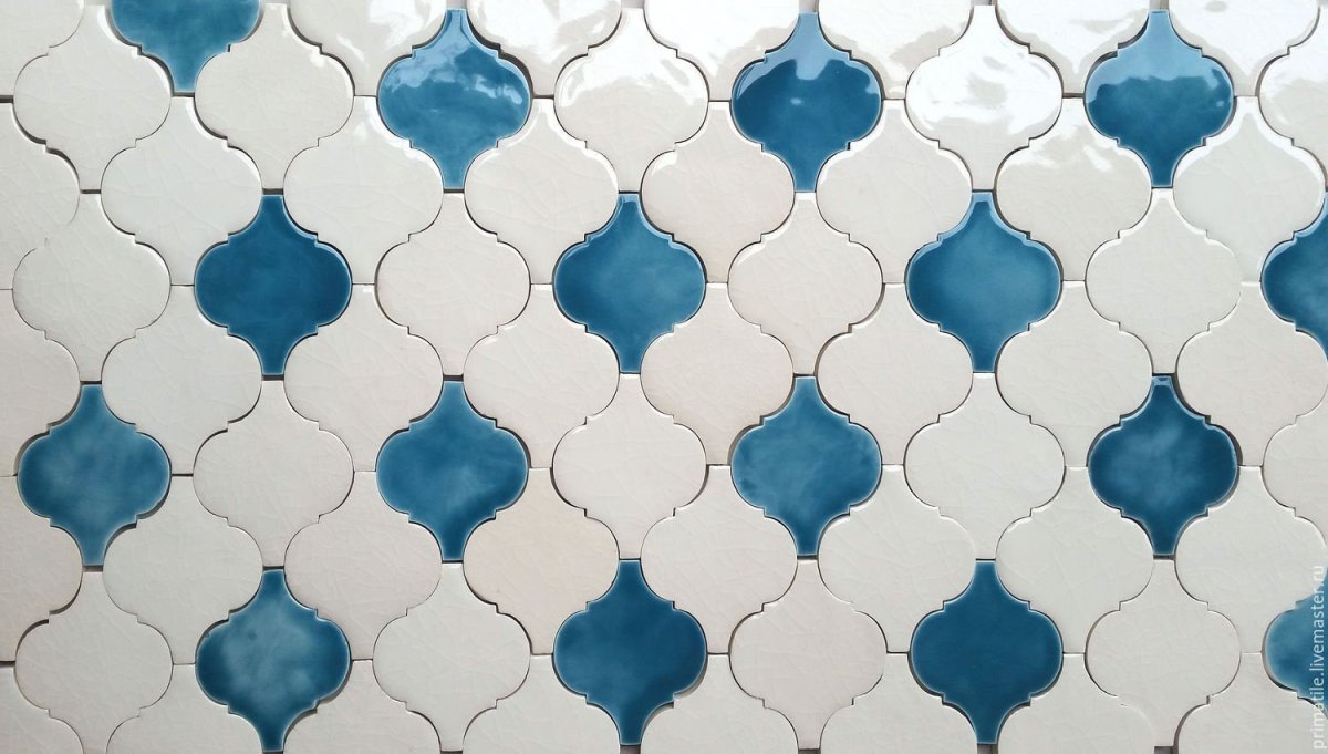 Kerama Marazzi Арабески майолика синий