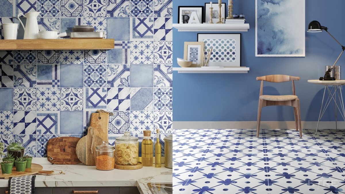 Фартук для кухни плитка азулежу