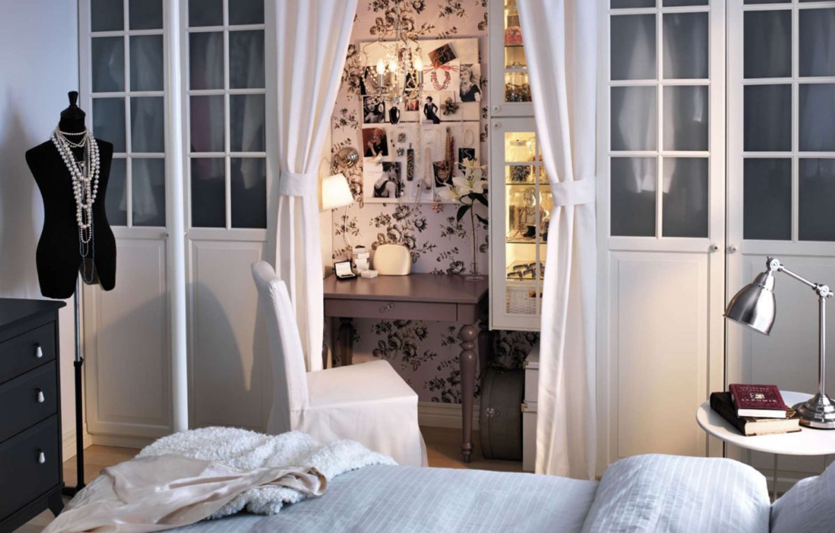 Уютная спальня икеа