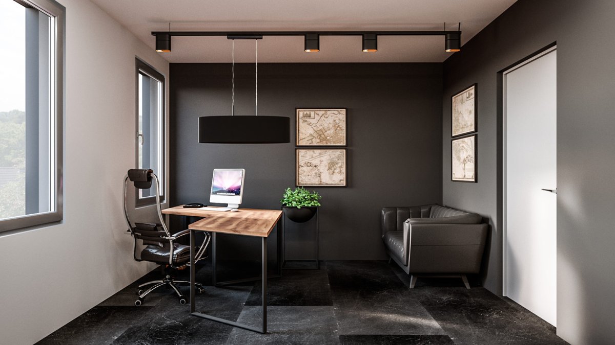 Маленький кабинет в стиле Минимализм