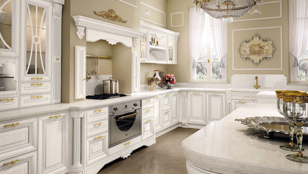 Кухня Неоклассика Мария белая
