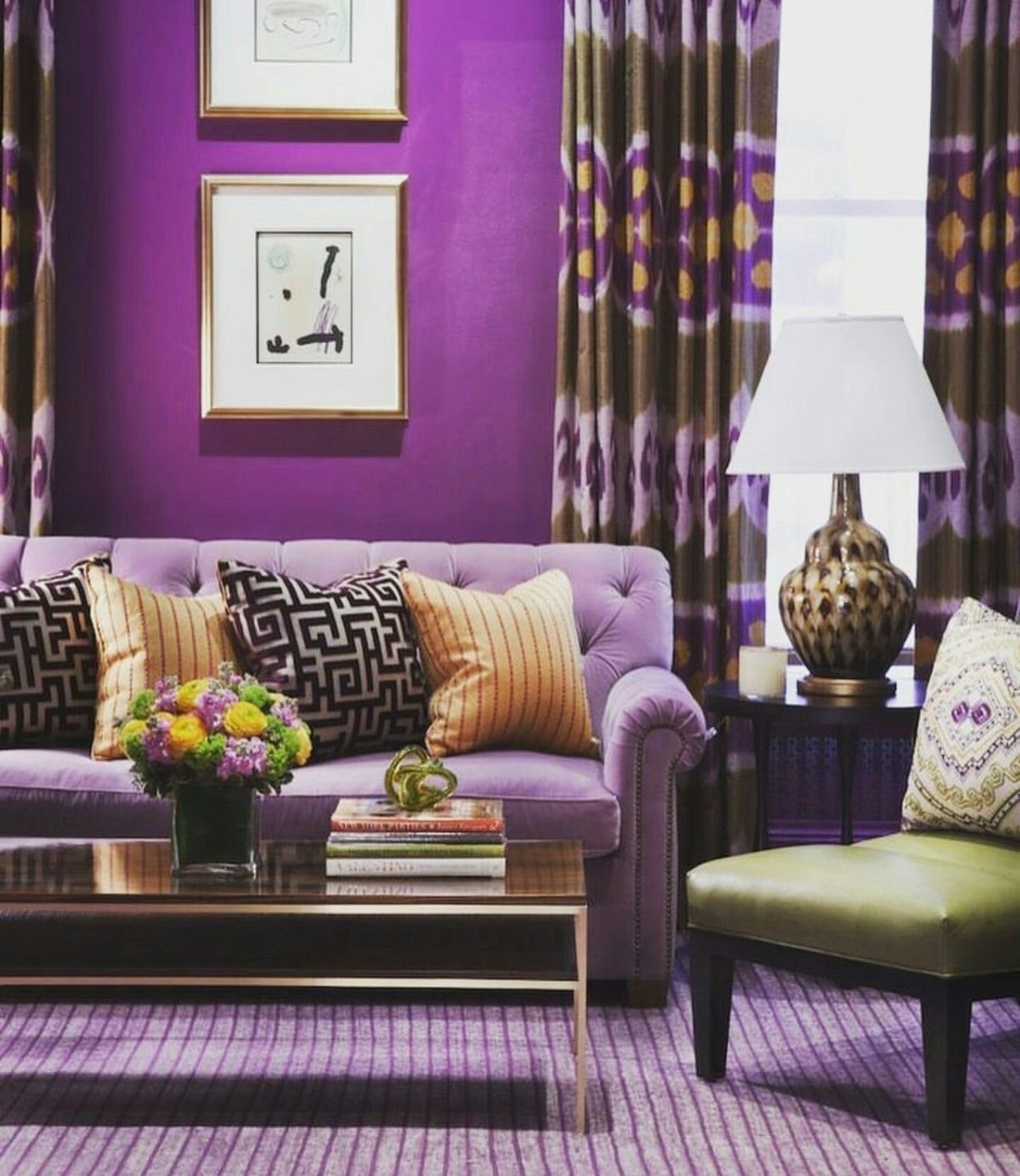 Цвет бургунд в интерьере