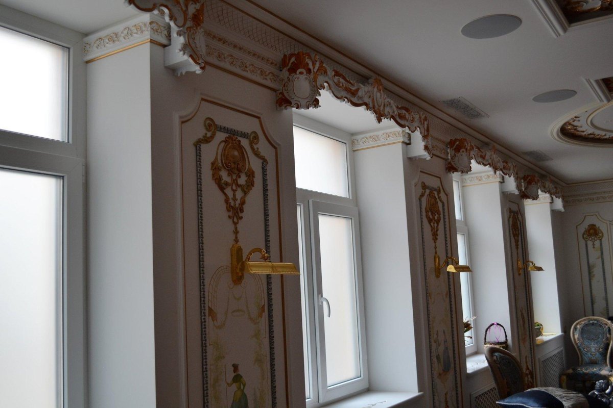 Полиуретановые колонны в интерьере