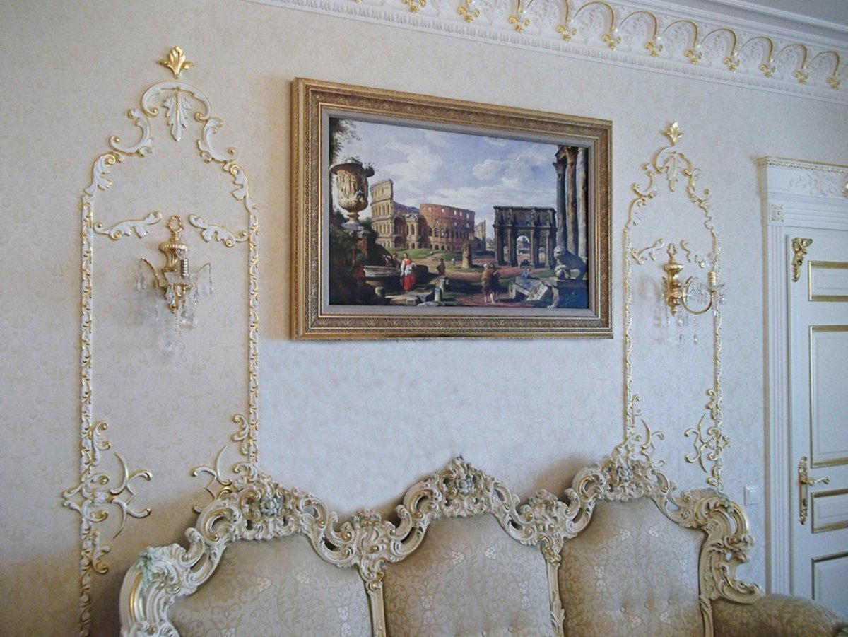 Лепнина из полиуретана в интерьере